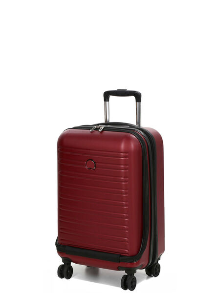 Valise cabine rigide business Ségur 2.0 - 55 cm - Poche Frontale Rouge