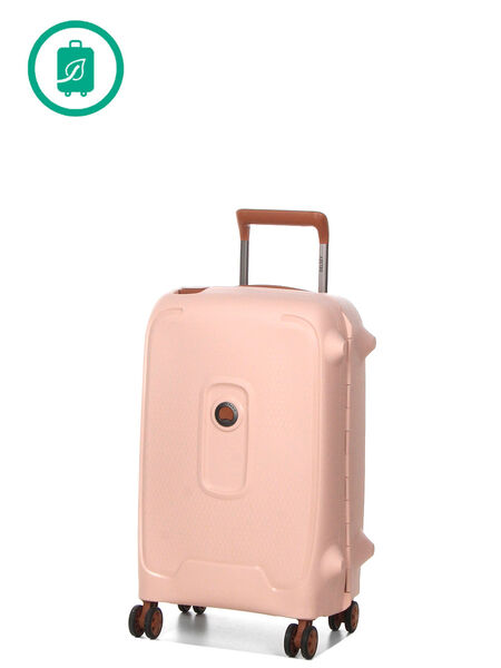 Valise cabine rigide Moncey Eco 55 cm Rose