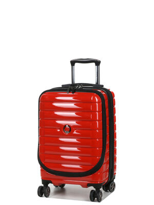 Valise Delsey Shadow 5.0 - 55 cm - Poche Frontale Rouge Intense