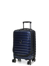 Valise Delsey Shadow 5.0 - 55 cm - Poche Frontale Bleu Marine