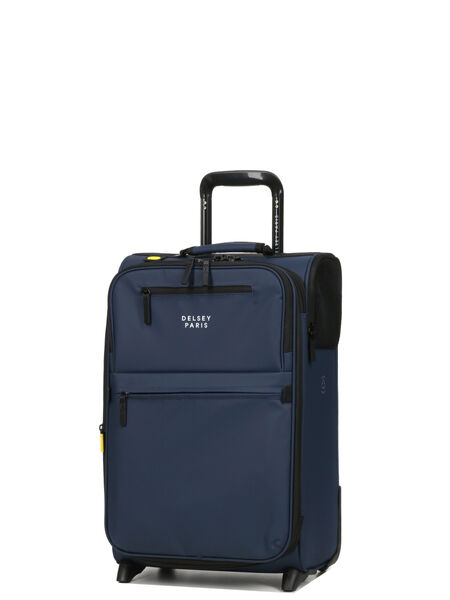 Valise cabine souple extensible Maubert 2.0 WP 55 cm - 2 roues Bleu