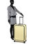 Valise rigide extensible Securitime Zip 76.5 cm Jaune Pale