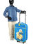 Valise cabine souple Les Minions 48 cm Bleu