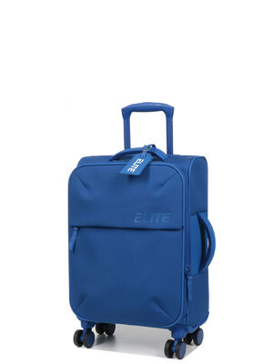 Valise Elite Pure Soft S 55 cm Bleu Classique
