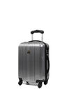 Valise cabine rigide Shiny 50 cm Argent carbone