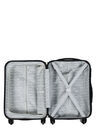 Valise cabine rigide Shiny 50 cm Argent carbone