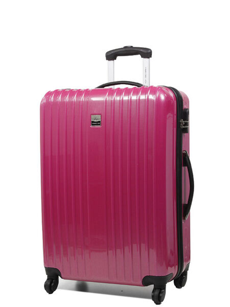Valise rigide Shiny 70 cm Fushia carbone