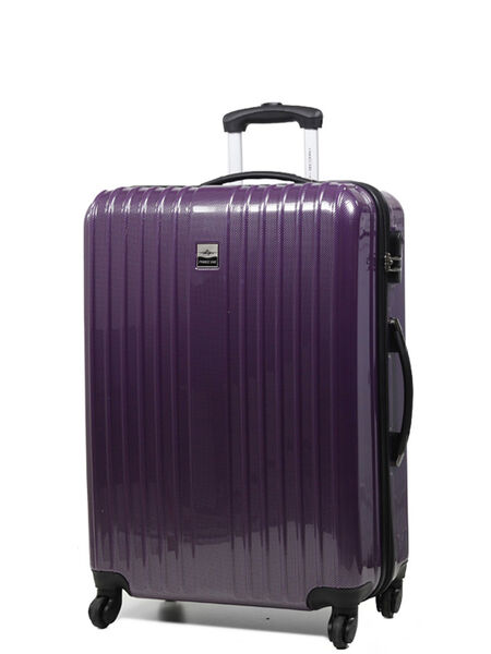 Valise rigide Shiny 70 cm Prune carbone