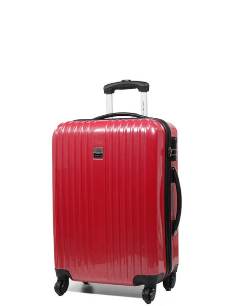Valise rigide Shiny 60 cm Rouge Carbone