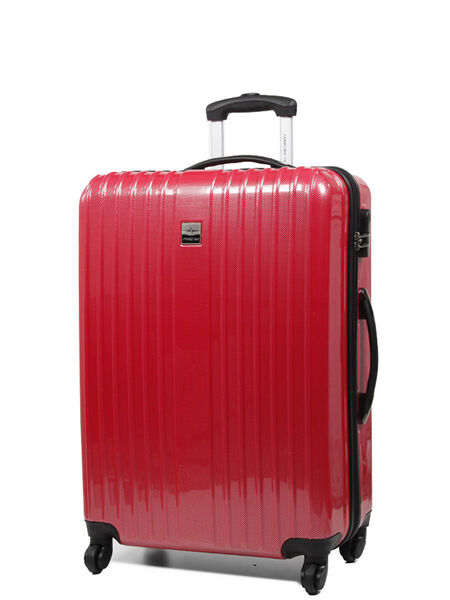 Valise rigide Shiny 70 cm Rouge Carbone