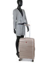 Valise rigide extensible Bionic M 65 cm Beige Beige