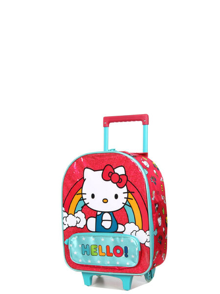 Valise cabine souple Hello Kitty Rainbow 47 cm Rose