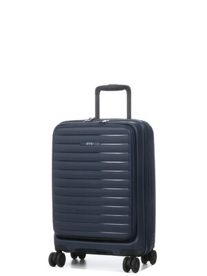 Valise Jump Striper 55 cm - Poche Frontale Bleu Fonc�
