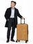 Valise rigide extensible Oryn 67 cm Jaune