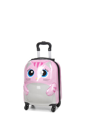 Valise Kinston Kids Chaton 46 cm Rose
