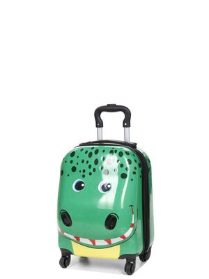 Valise Kinston Kids Croco 46 cm Vert