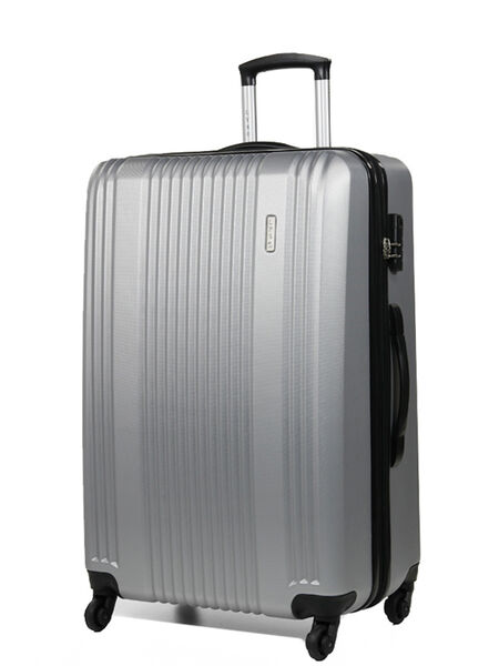 Valise rigide Milano 75 cm Argent
