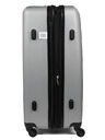 Valise rigide Milano 75 cm Argent Argent