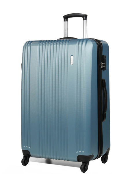 Valise rigide Milano 75 cm Bleu Argent