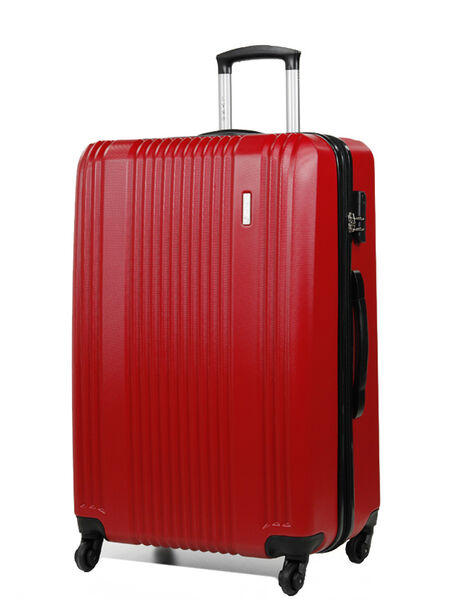 Valise rigide Milano 75 cm Rouge