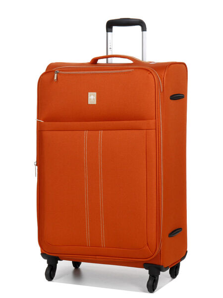 Valise souple extensible Las Vegas 75 cm Cognac