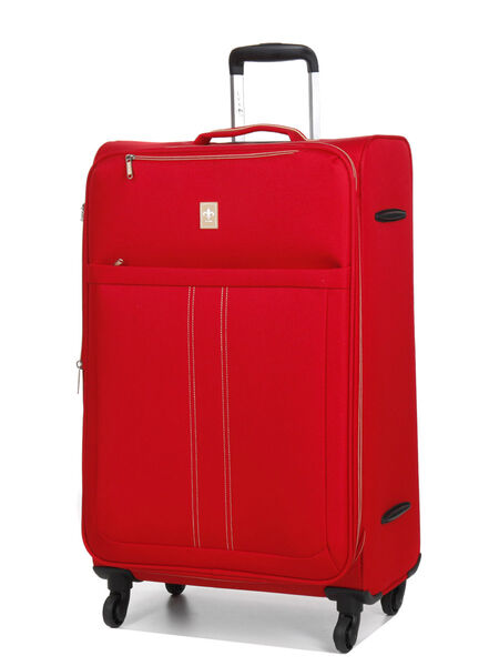 Valise souple extensible Las Vegas 75 cm Rouge