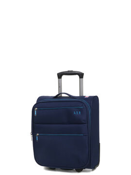 Valise cabine underseat souple extensible Nashville 2 - 43 cm - 2 roues Marine / Bleu Ciel