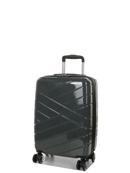 Valise cabine rigide extensible Morelia 55 cm Gris Foncé