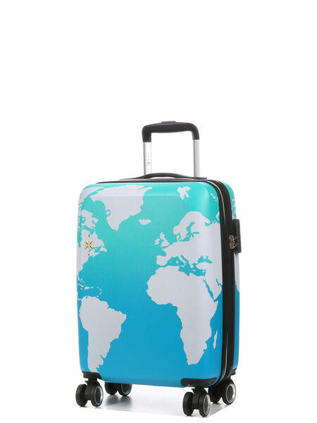 Valise cabine rigide extensible Mappemonde 55 cm