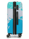 Valise rigide extensible Mappemonde 66 cm Vert Bleu