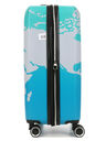 Valise rigide extensible Mappemonde 66 cm Vert Bleu