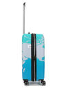 Valise rigide extensible Mappemonde 66 cm Vert Bleu