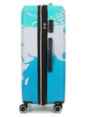 Valise rigide extensible Mappemonde 75 cm Vert Bleu