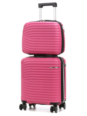 Valise Lys Managua 45 cm et vanity Fuchsia