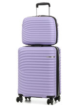 Valise Lys Managua 55 cm et vanity Lavande