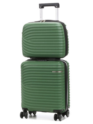 Valise Lys Managua 45 cm et vanity Vert