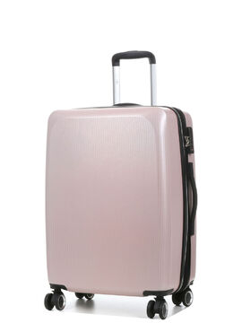 Valise rigide extensible Bergen 65 cm Rose
