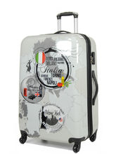 Valise Madisson Globe 76 cm Blanc