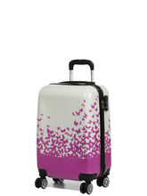 Valise Madisson Papillon Envol�e 55 cm Blanc