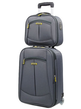 Valise cabine souple Caen et vanity Gris