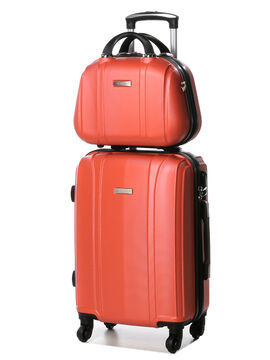 Valise cabine rigide Riyad 55 cm et vanity Corail