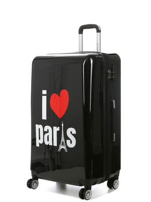 Valise Madisson I Love Paris 75 cm Noir
