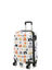 Valise cabine rigide Funny Cat 55 cm Blanc