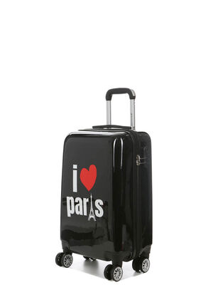 Valise Madisson I Love Paris 55 cm Noir