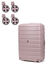 Valise rigide extensible ReLife 73 cm Rose Pastel Rose Pastel