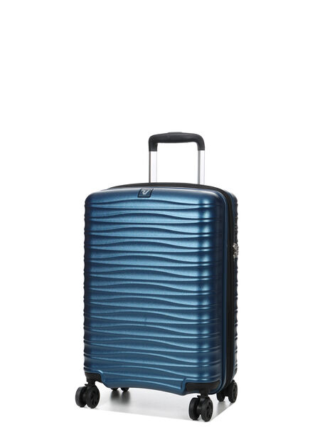 Valise cabine extensible Wave DLX Slim 55 cm Denim