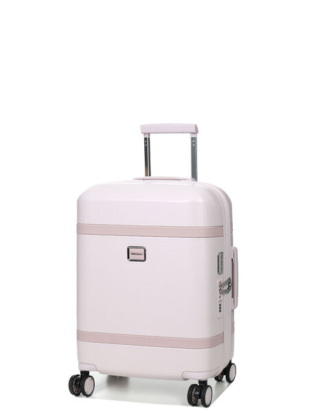 Valise cabine rigide extensible Image 55 cm Rose
