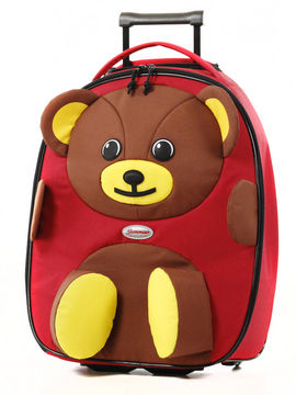 Valise cabine souple Sammies Dreams 50 cm Teddy Bear Red