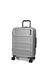 Valise cabine rigide Quadrix 55 cm Silver