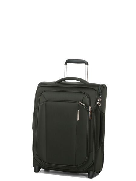 Valise cabine souple extensible Respark 55 cm - 2 roues - Poche Frontale Forest Green